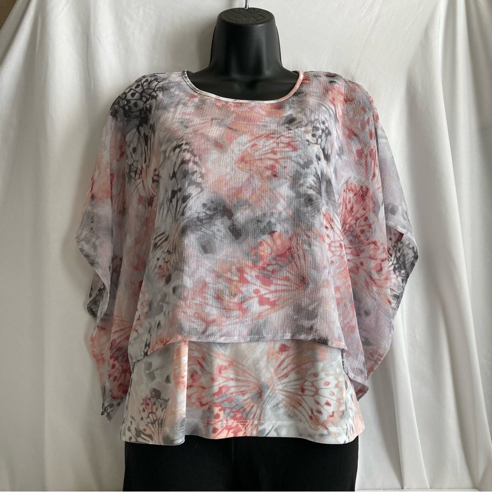 Alfred Dunner Petite Floral Blouse Size 6P